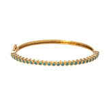 Goldbug Lowcountry Turquoise Hinged Bangle