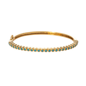 Goldbug Lowcountry Turquoise Hinged Bangle