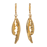 Goldbug Crab Claw Drop Earrings