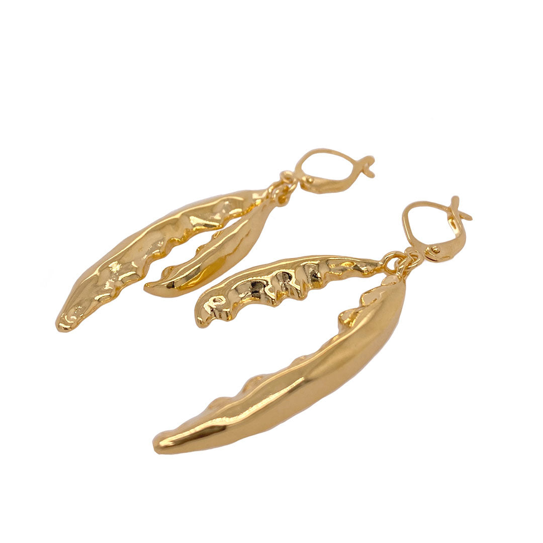 Goldbug Crab Claw Drop Earrings