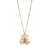 Goldbug Lowcountry Doodle Bug Charm Necklace