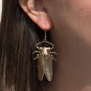 Goldbug Long Drop Earrings