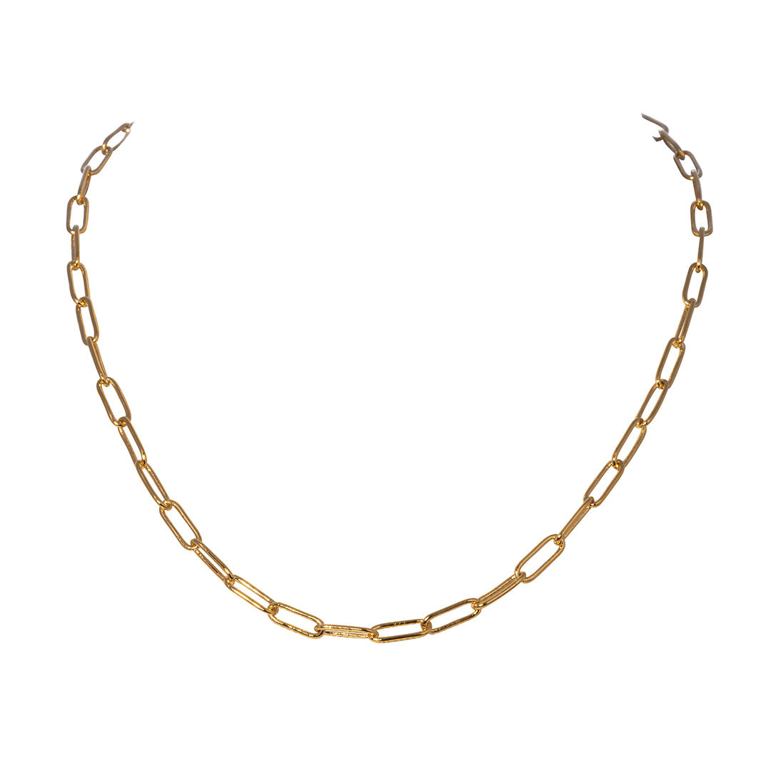 Goldbug Paperclip Chain Necklace 30"