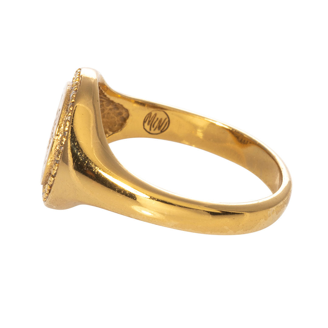 Goldbug Sparkling Bug Crest Ring