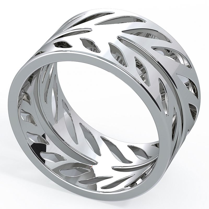 Grainger McKoy Hand Cut Sterling Silver Ring