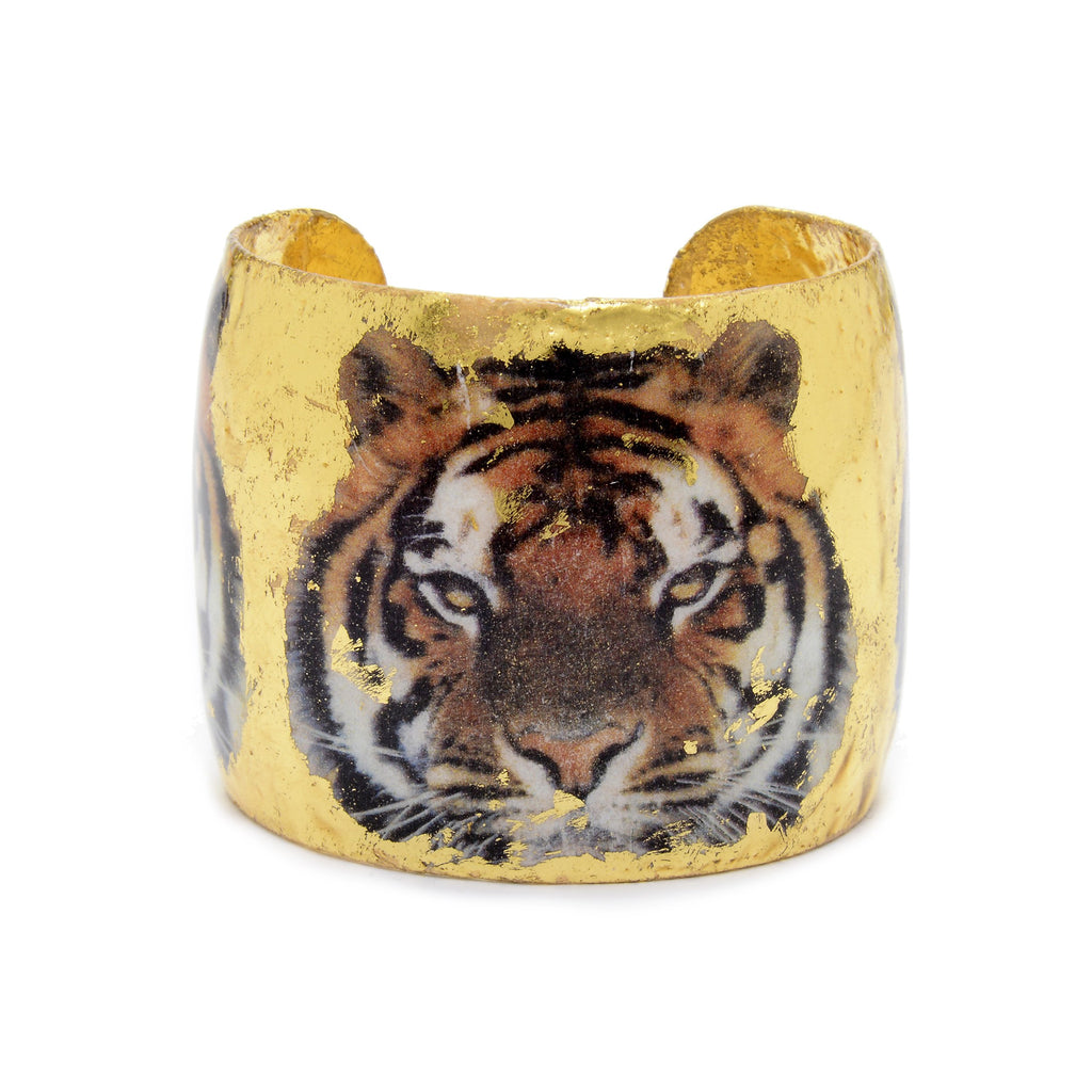 Bengal Tiger Gold Leaf Cuff