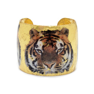 Bengal Tiger Gold Leaf 1.5" Cuff