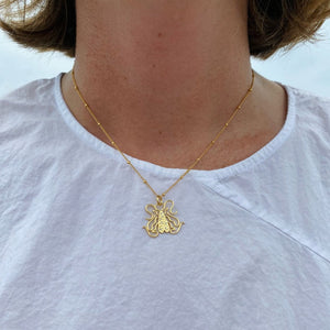 Goldbug Lowcountry Doodle Bug Charm Necklace