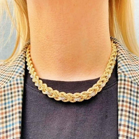 The Petite Club Necklace with Diamonds