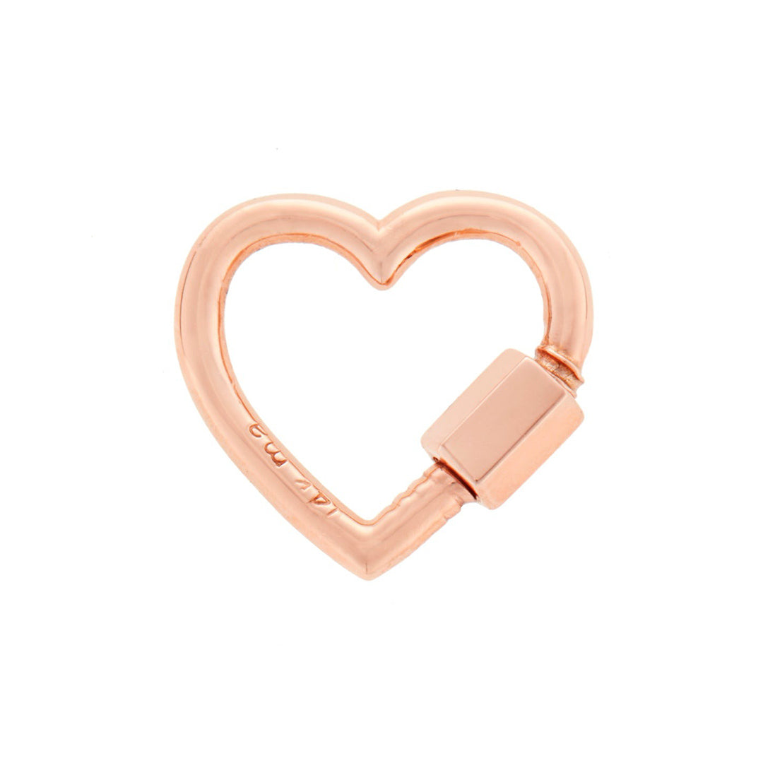 Marla Aaron 14K Rose Gold Baby Heart Lock