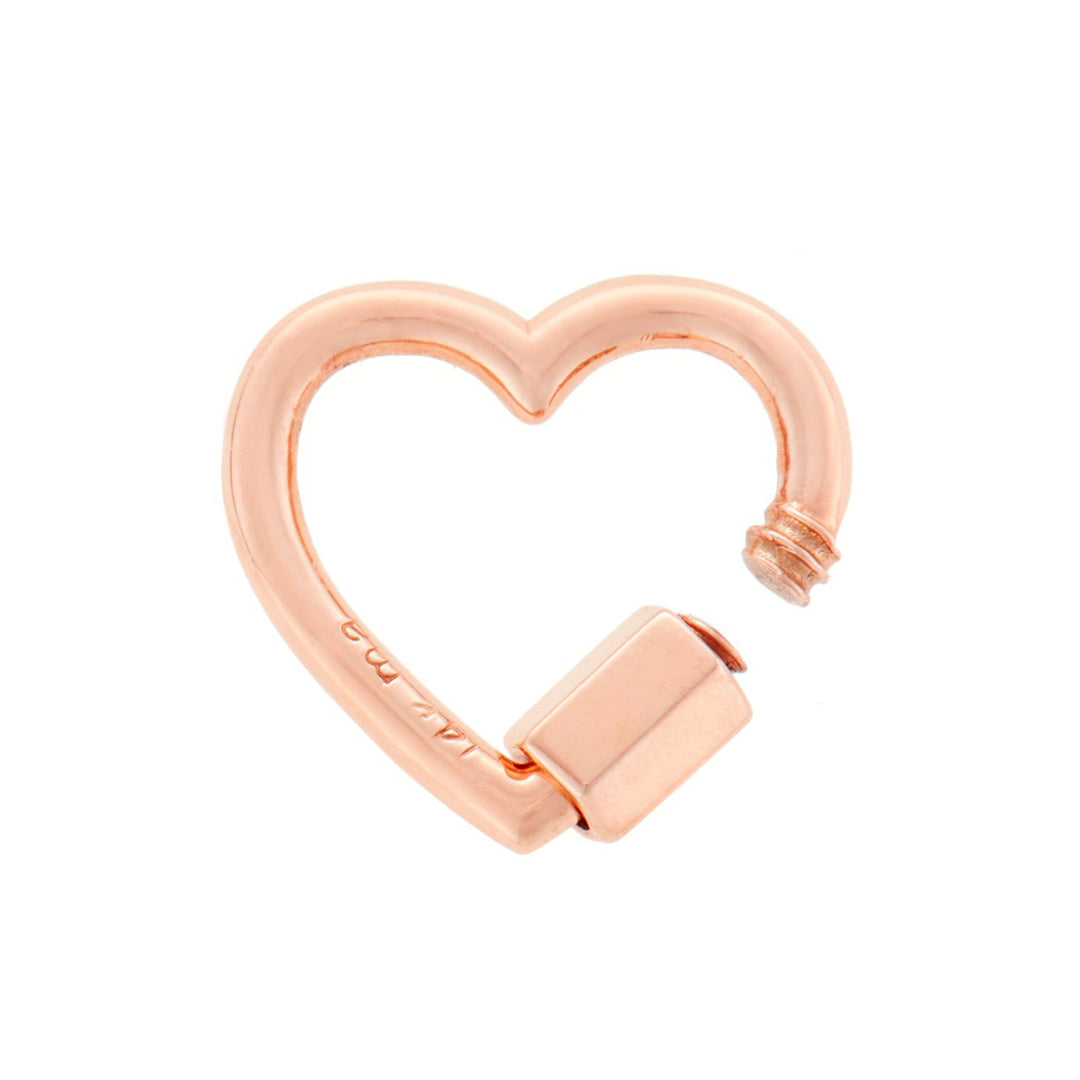 Marla Aaron 14K Rose Gold Baby Heart Lock