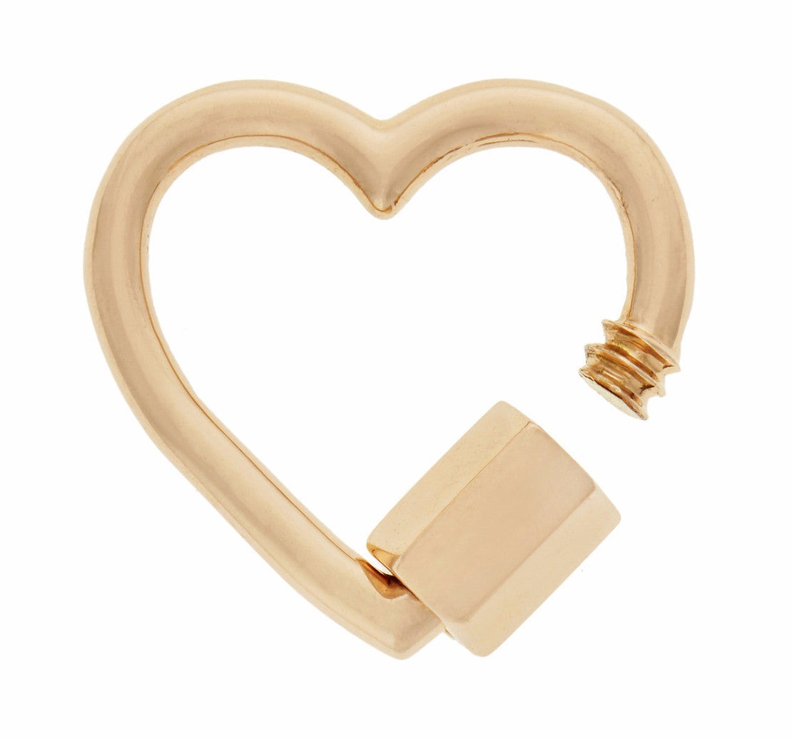 Marla Aaron 14K Yellow Gold Heart Lock