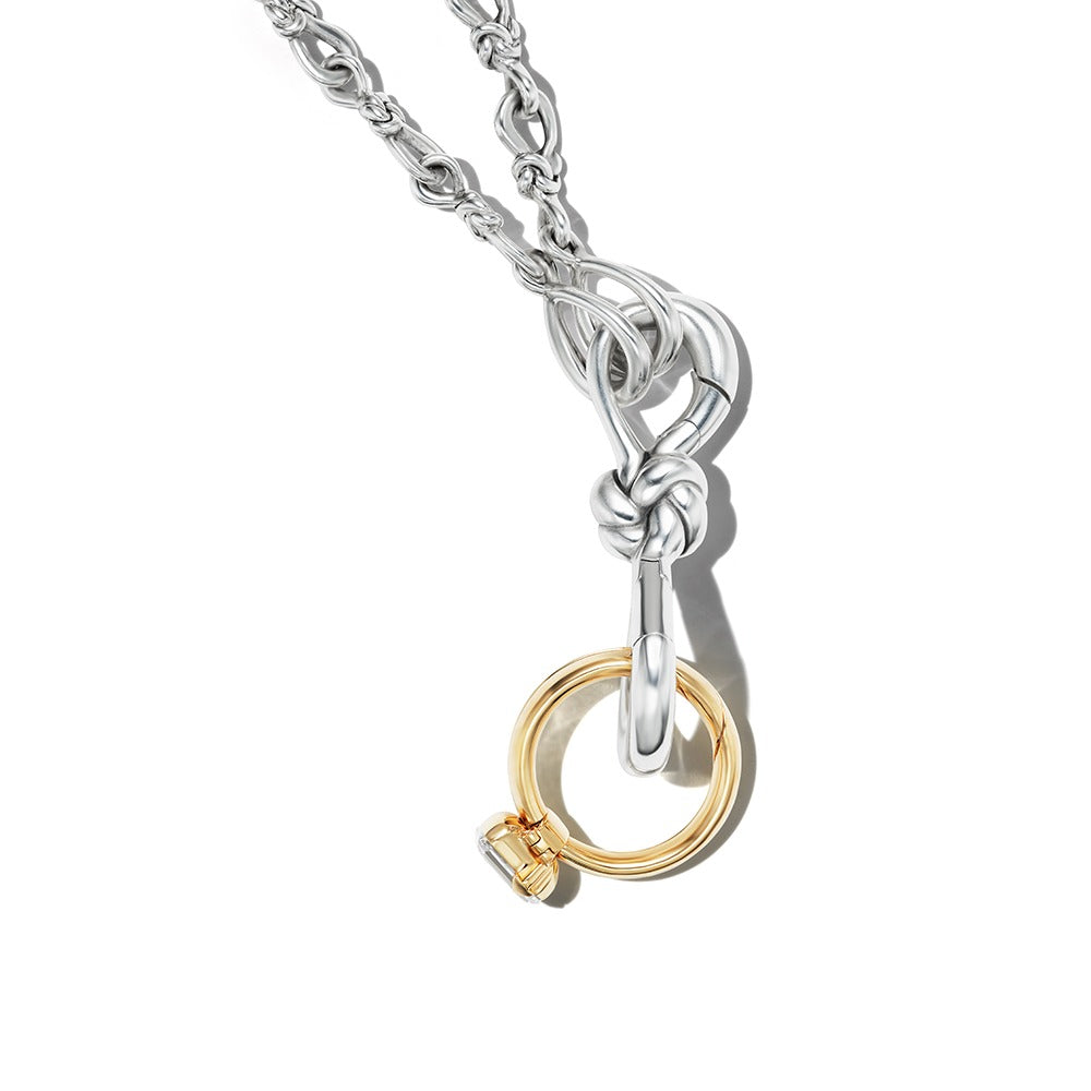 Marla Aaron Silver True Lover’s Knot Lock