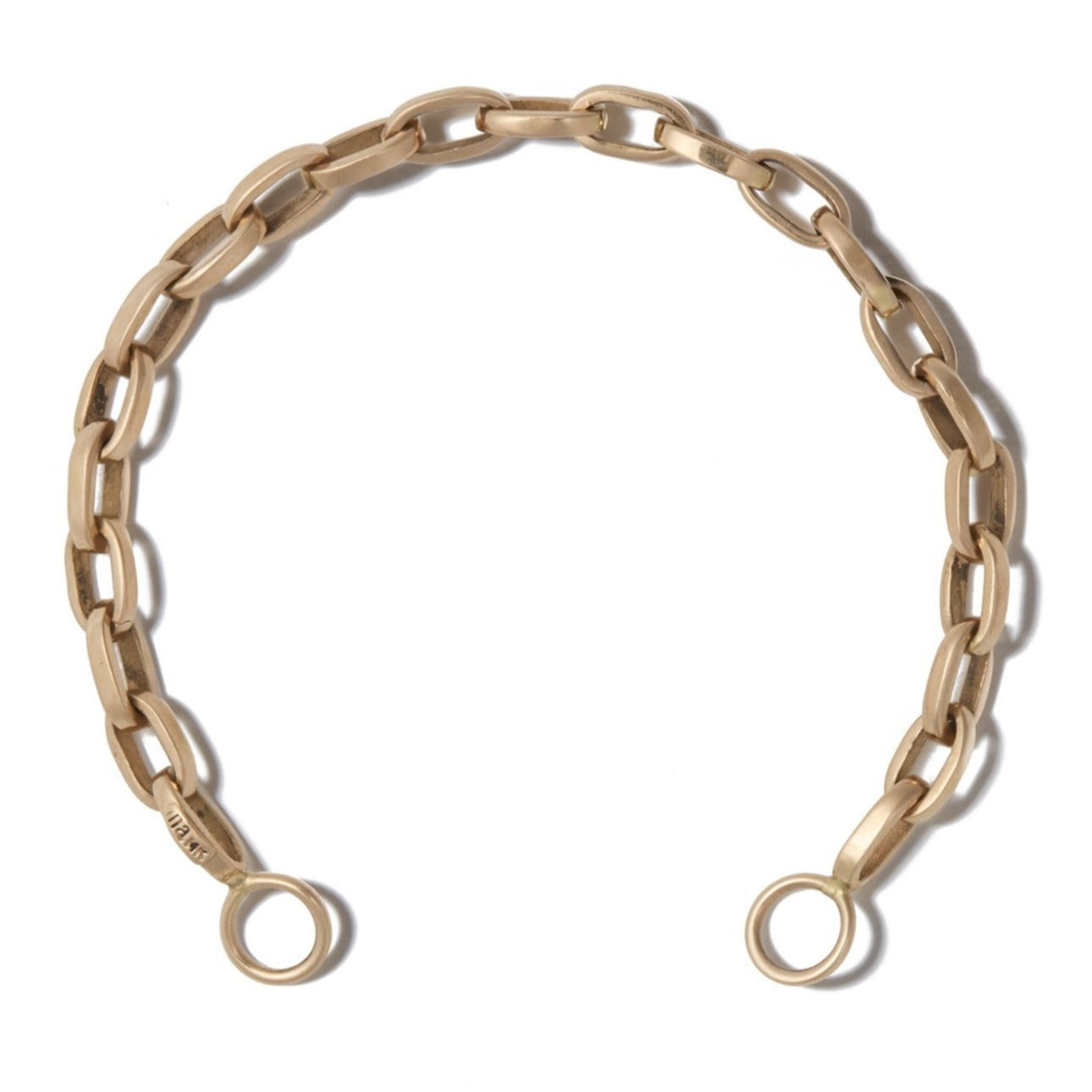 Marla Aaron 14K Yellow Gold Biker Chain Bracelet