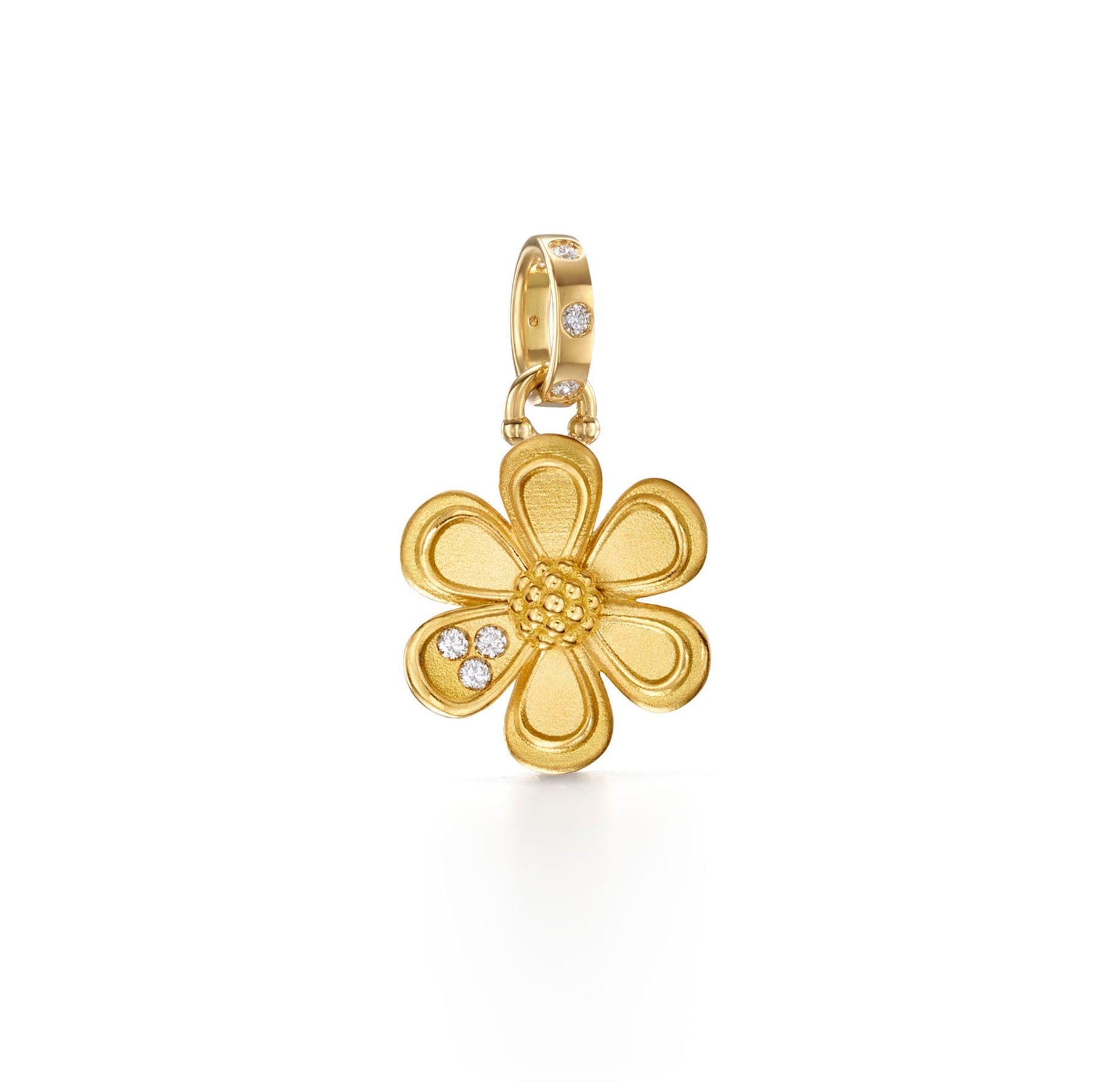 Temple St. Clair Golden Flower Pendant