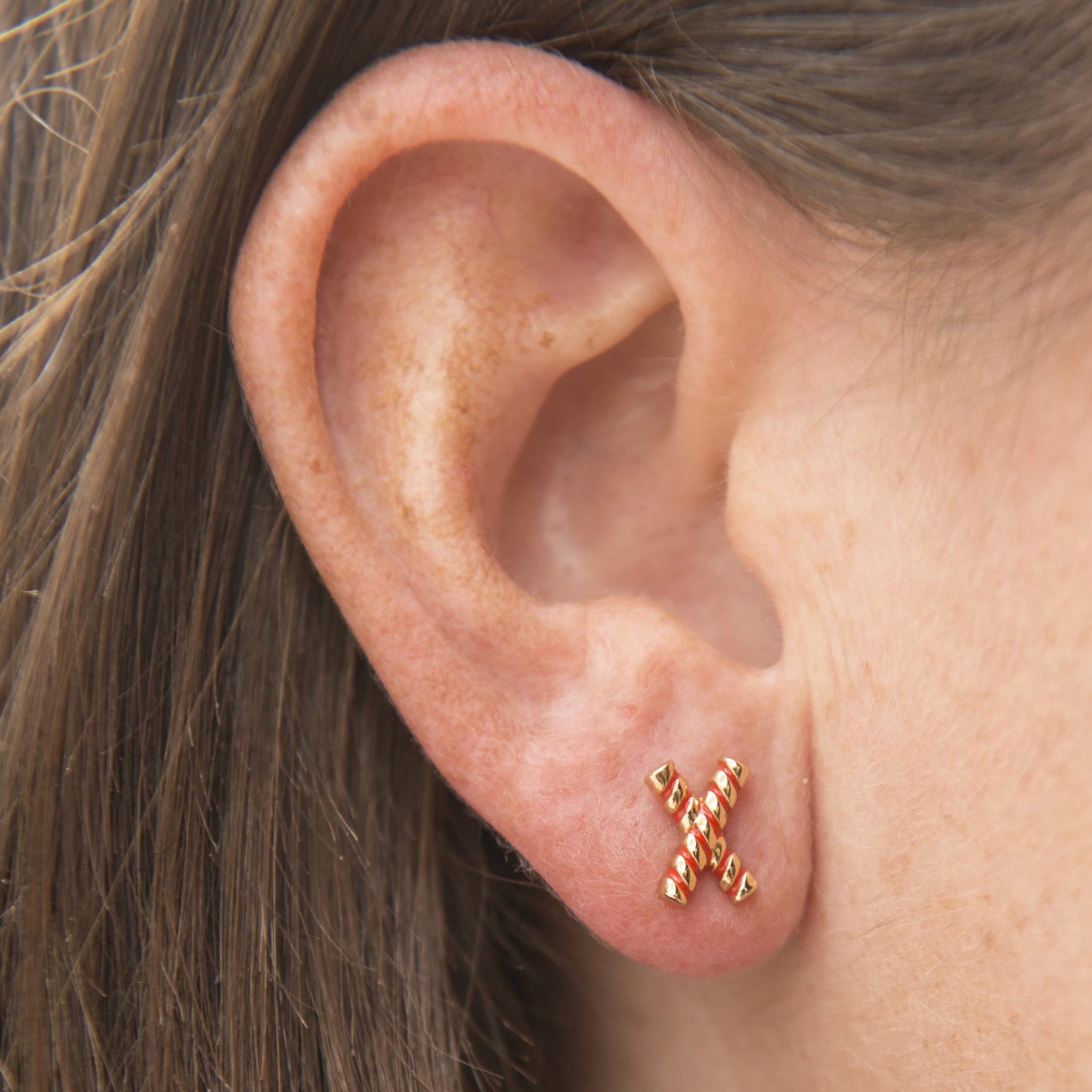 Goldbug Collection Love On Top X Stud Earrings