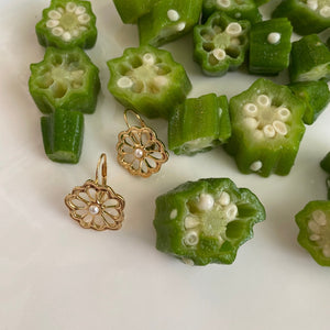 Goldbug Okra Drop Earrings