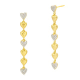 Freida Rothman From the Heart Linear Earrings