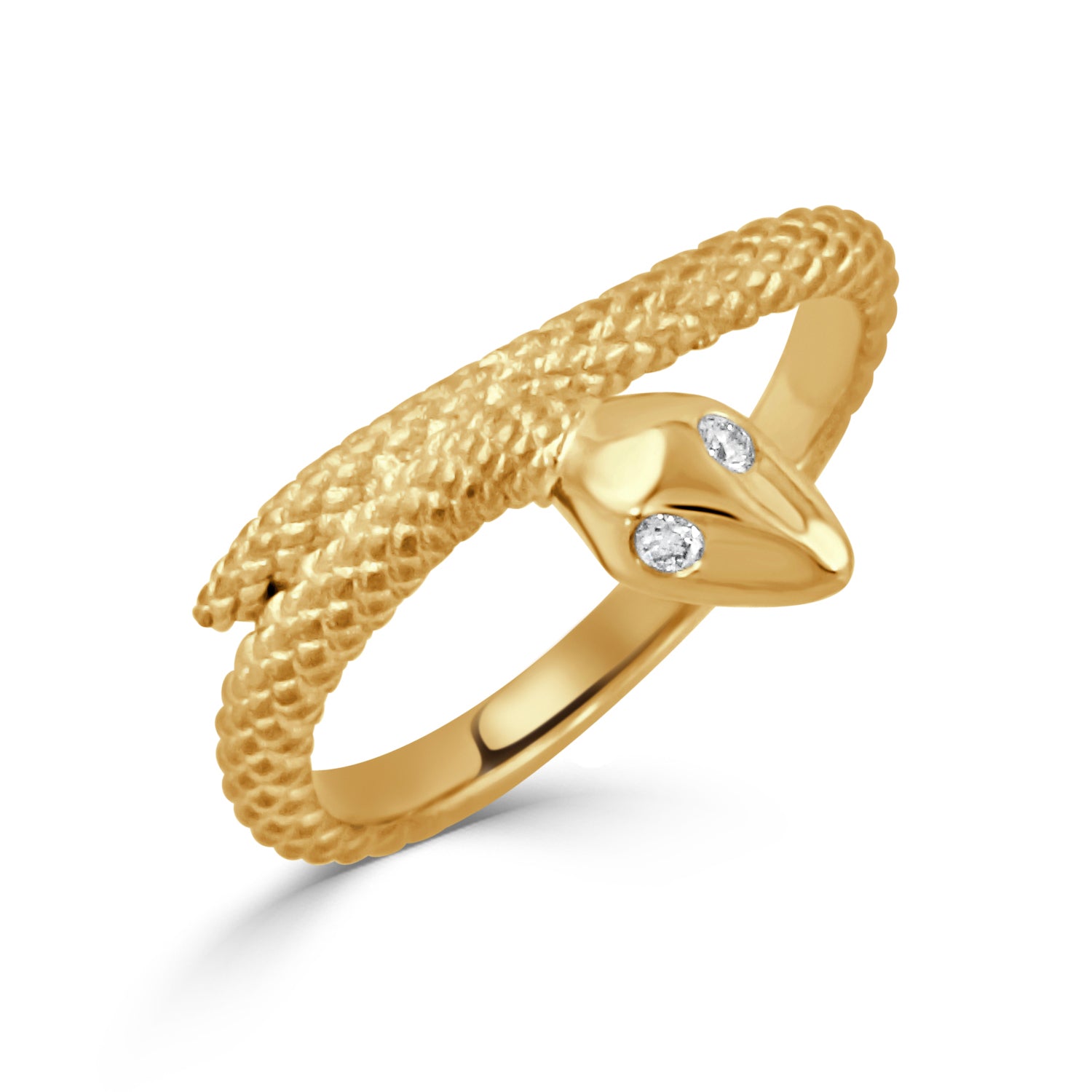 18K Yellow Gold Serpent Ring