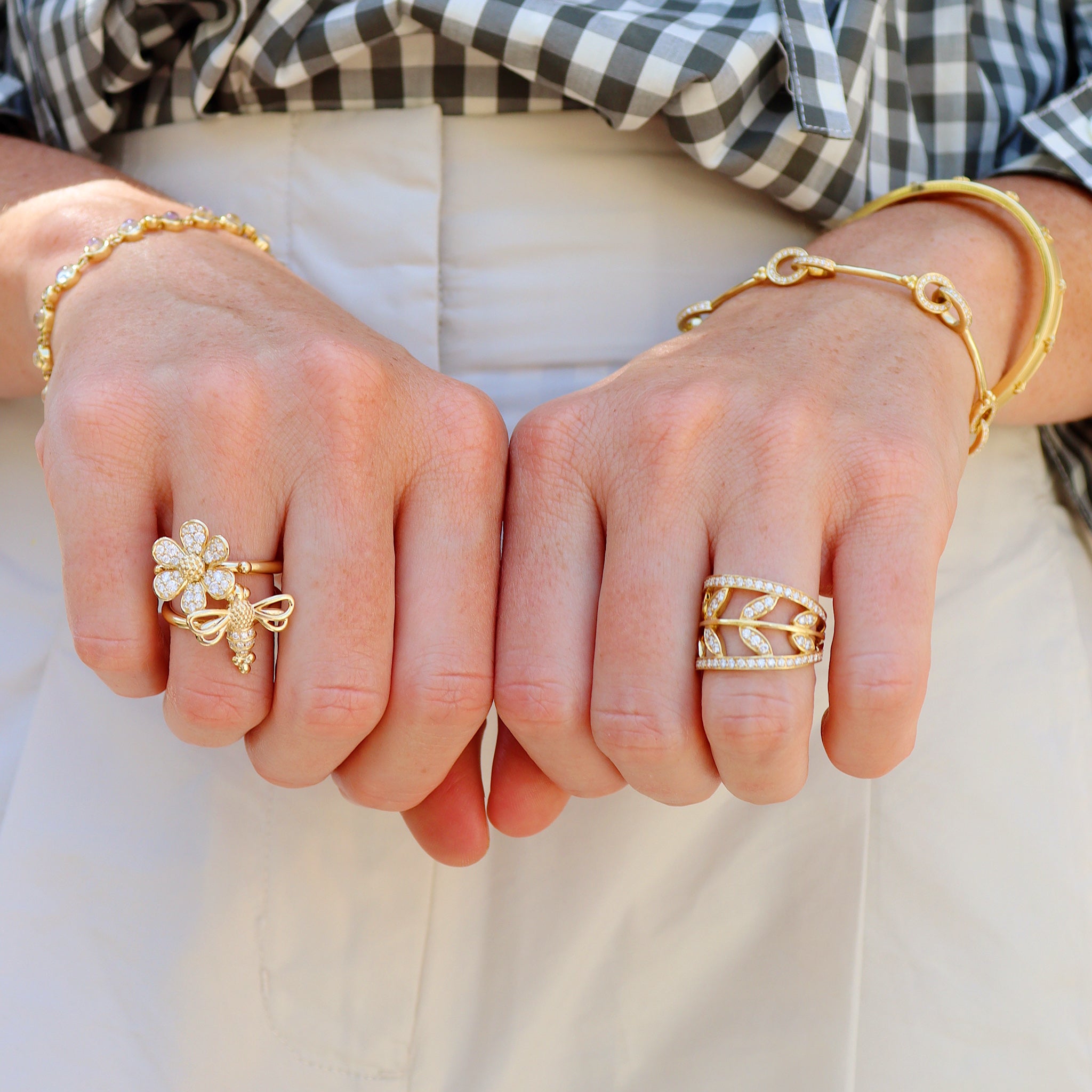 Temple St. Clair Snow Flower Ring