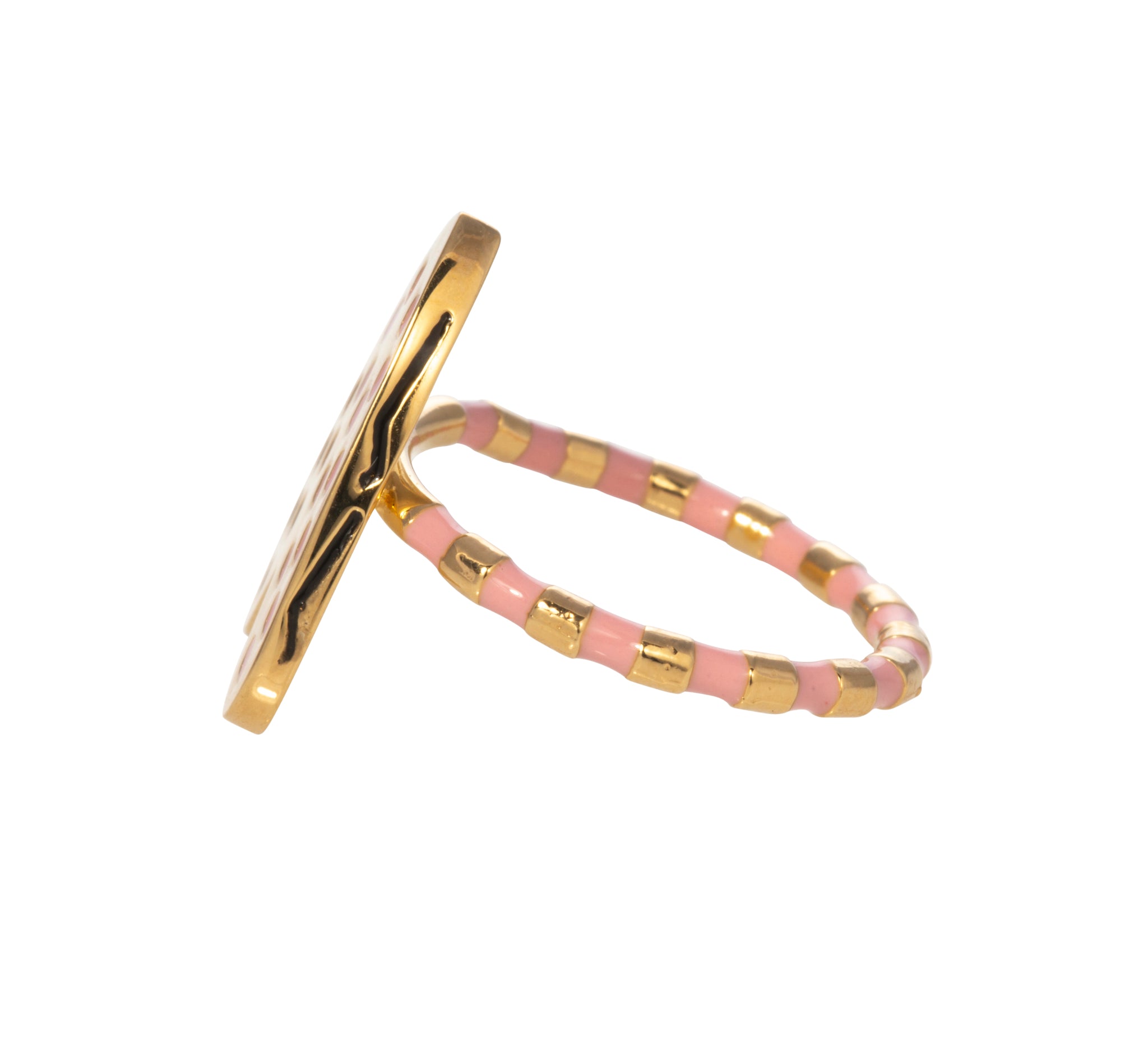 Goldbug Somewhere Over the Rainbow Heart Ring