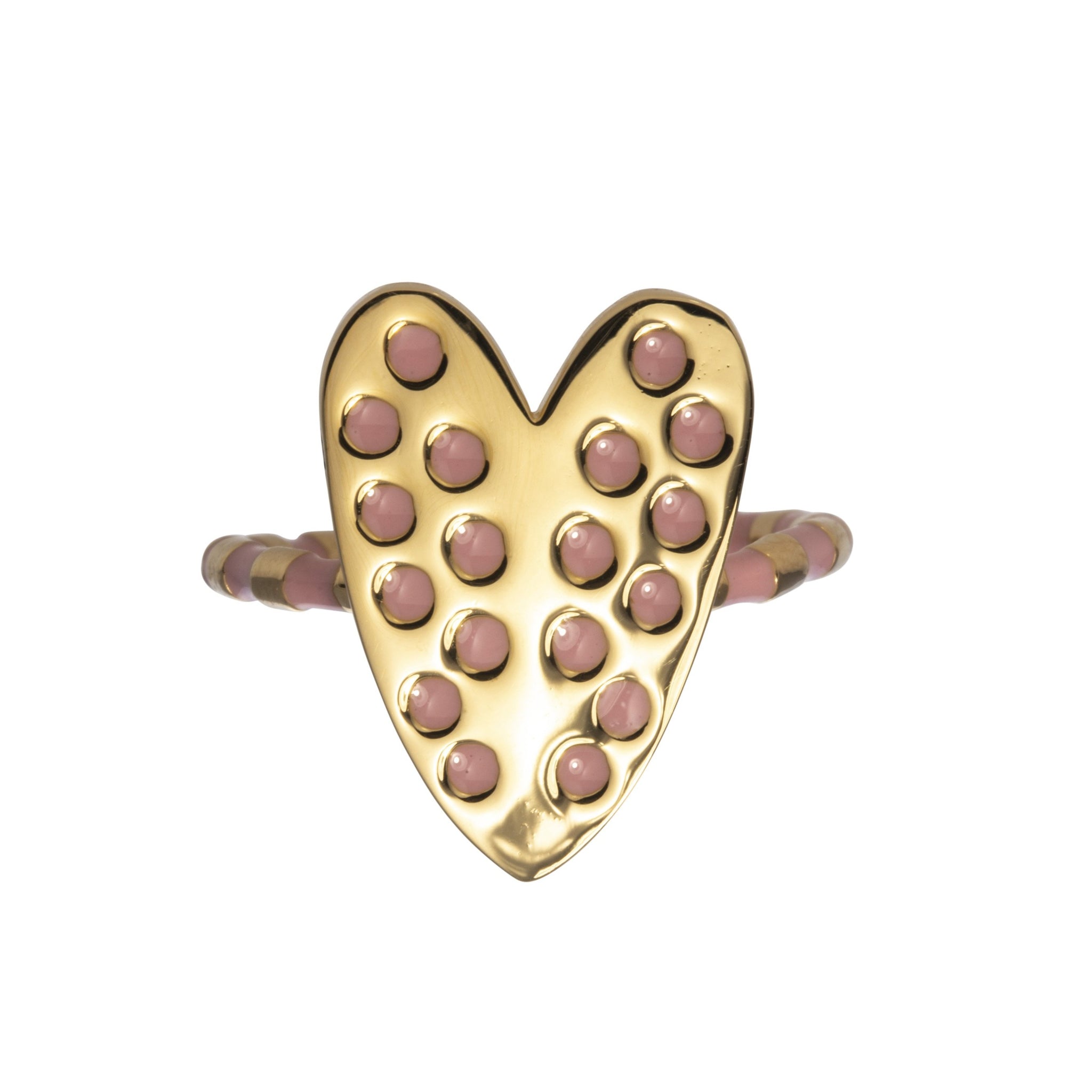 Goldbug Somewhere Over the Rainbow Heart Ring