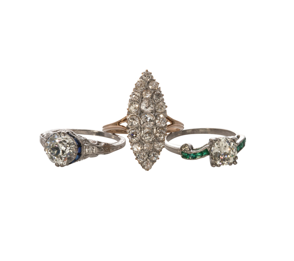 Estate & Antique Diamond Engagement Rings