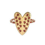 Goldbug Love On Top Heart Ring