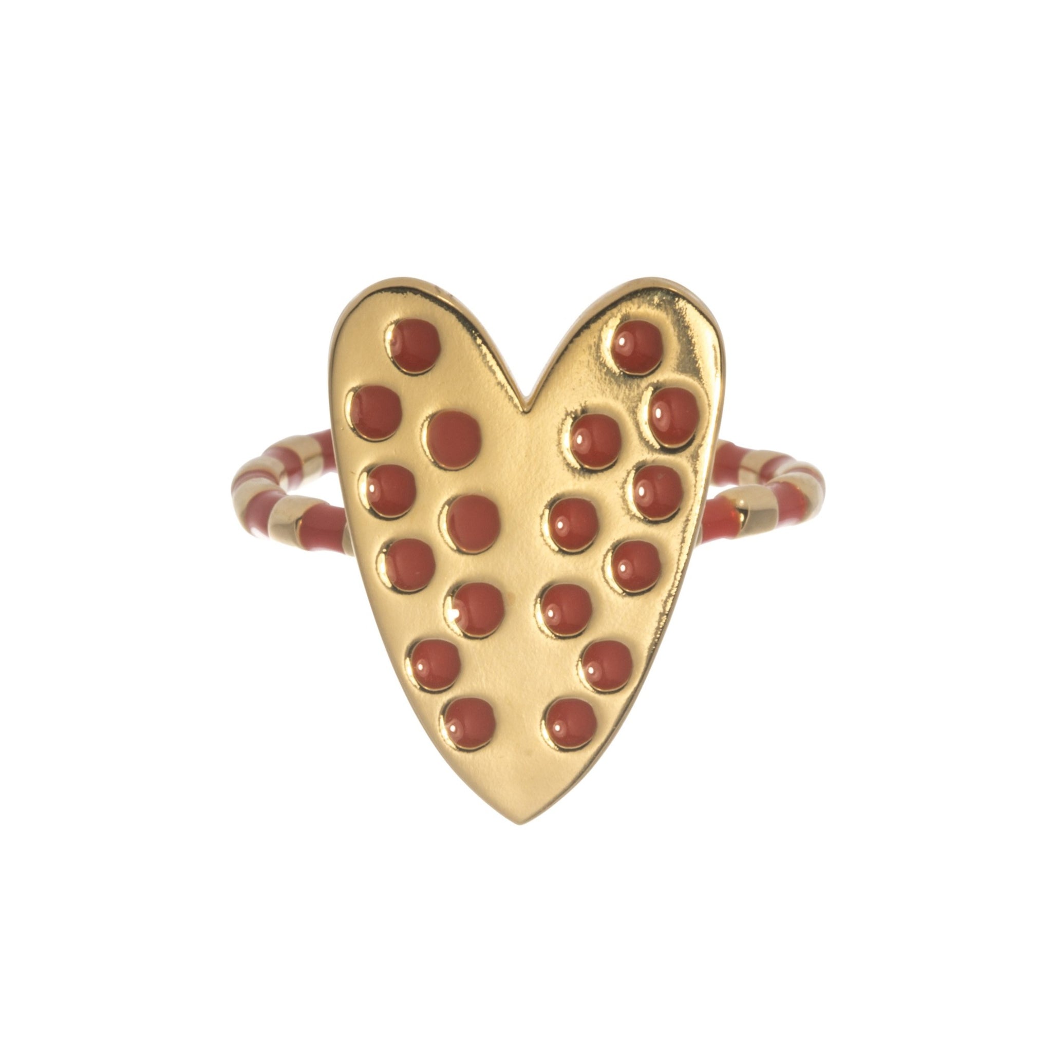 Goldbug Love On Top Heart Ring