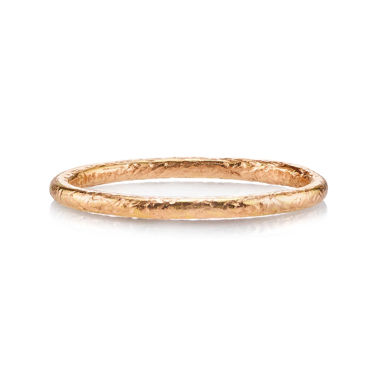 Single Stone 18K Rose Gold Small Jane Band