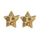 Goldbug Blue Skies Star Stud Earrings