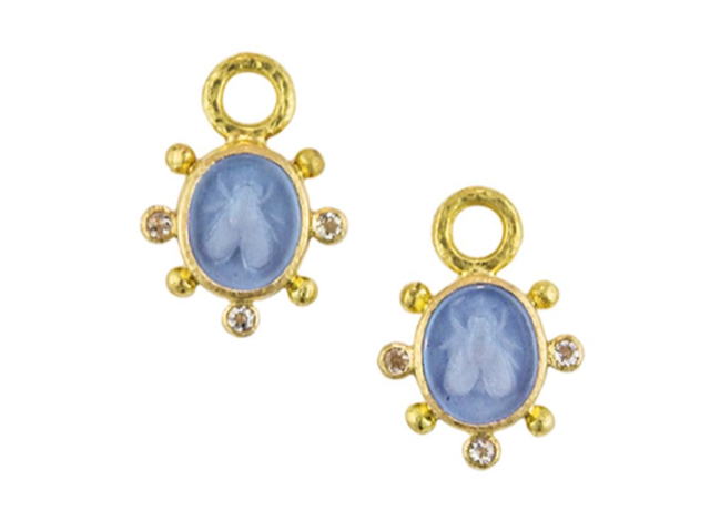 Elizabeth Locke Cerulean “Mosca” Earring Charms