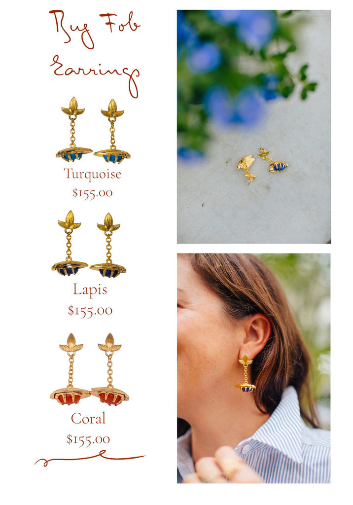 Bug Fob Earrings