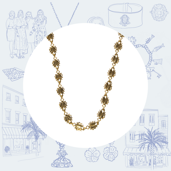 Goldbug Tiny Bug Chain Long Necklace