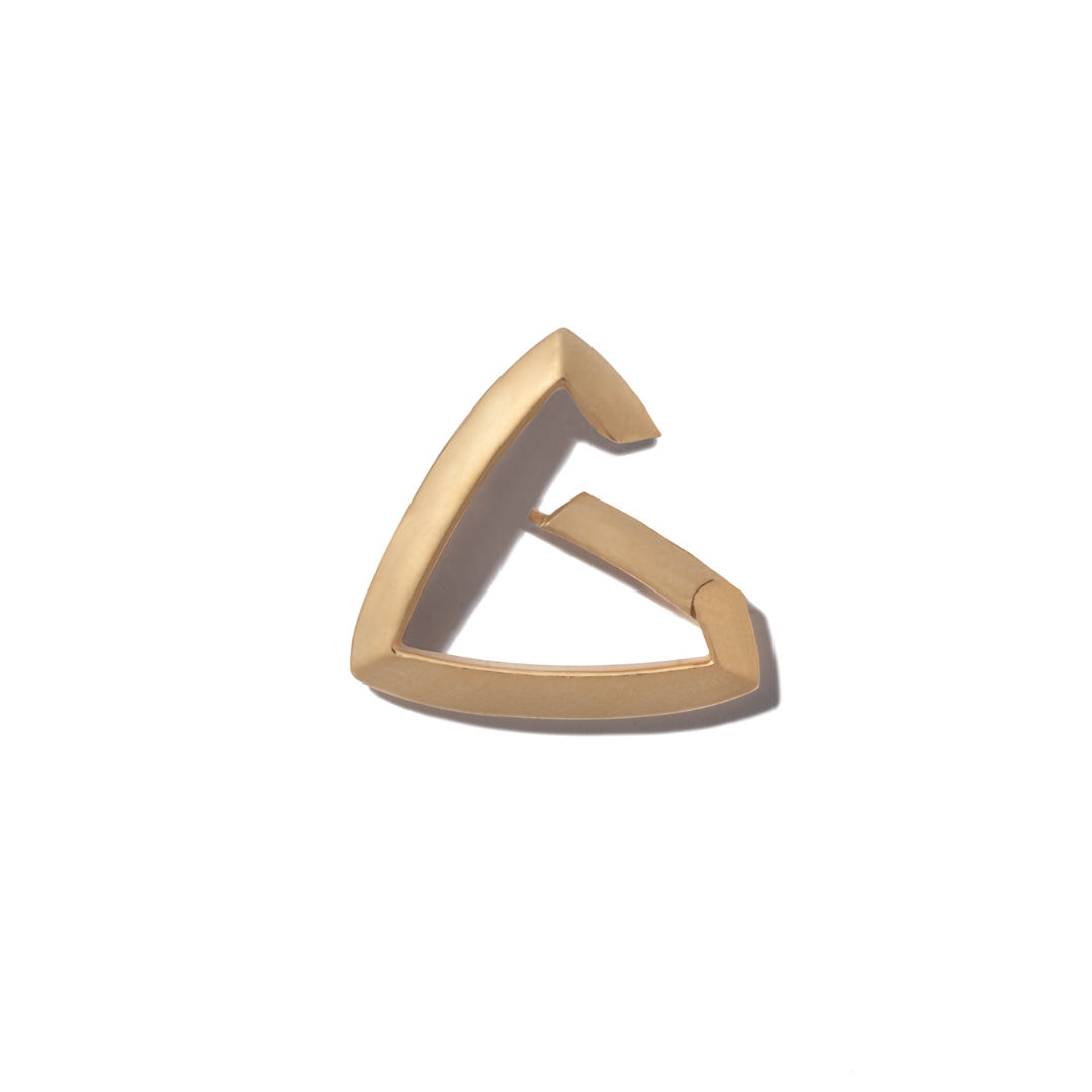 Marla Aaron 18K Yellow Gold Triangle Lock