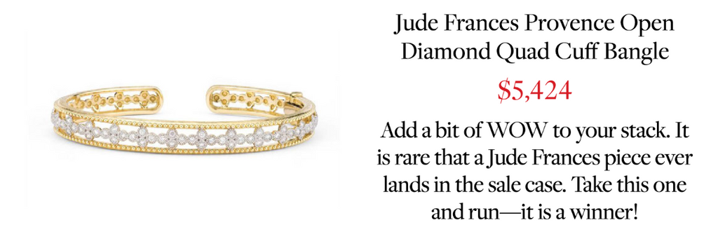 Jude Frances Provence Open Diamond Quad Cuff