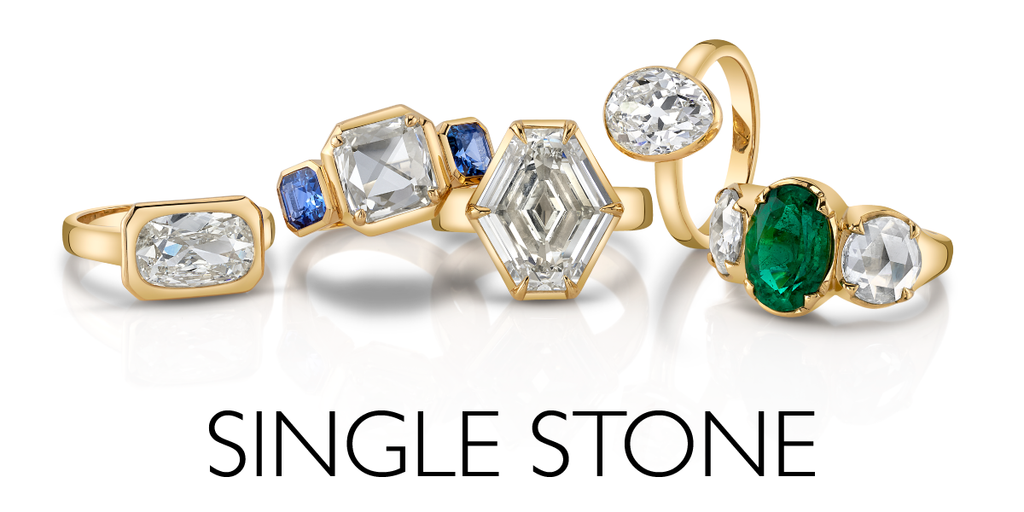 Single Stone assorted ring tumble
